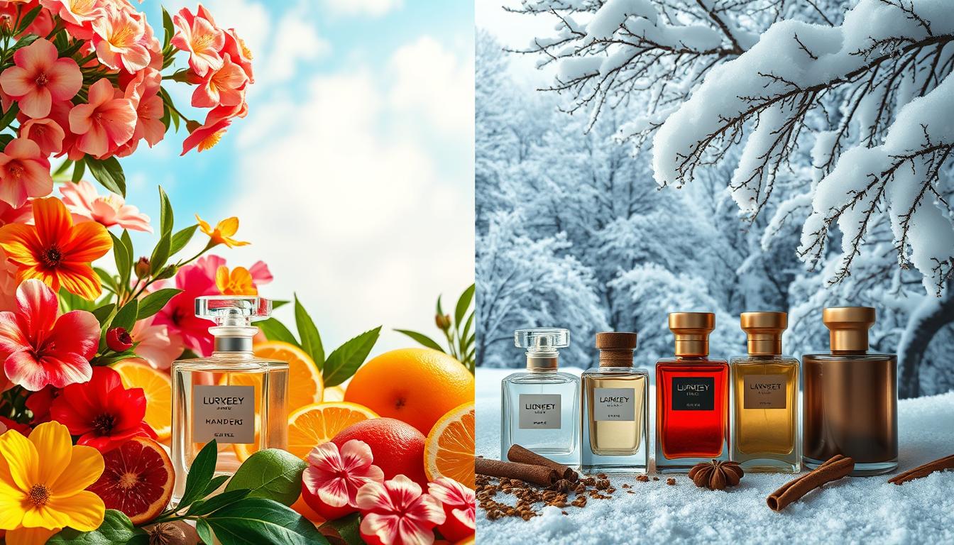 Parfums d'été vs parfums d'hiver : guide pour toutes les saisons