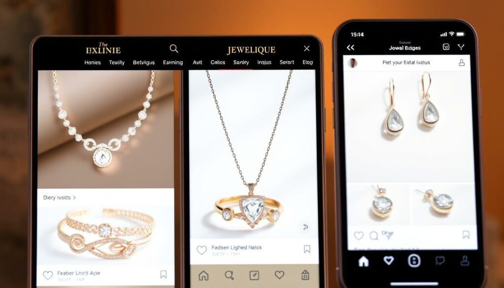 boutique en ligne bijoux réseaux sociaux