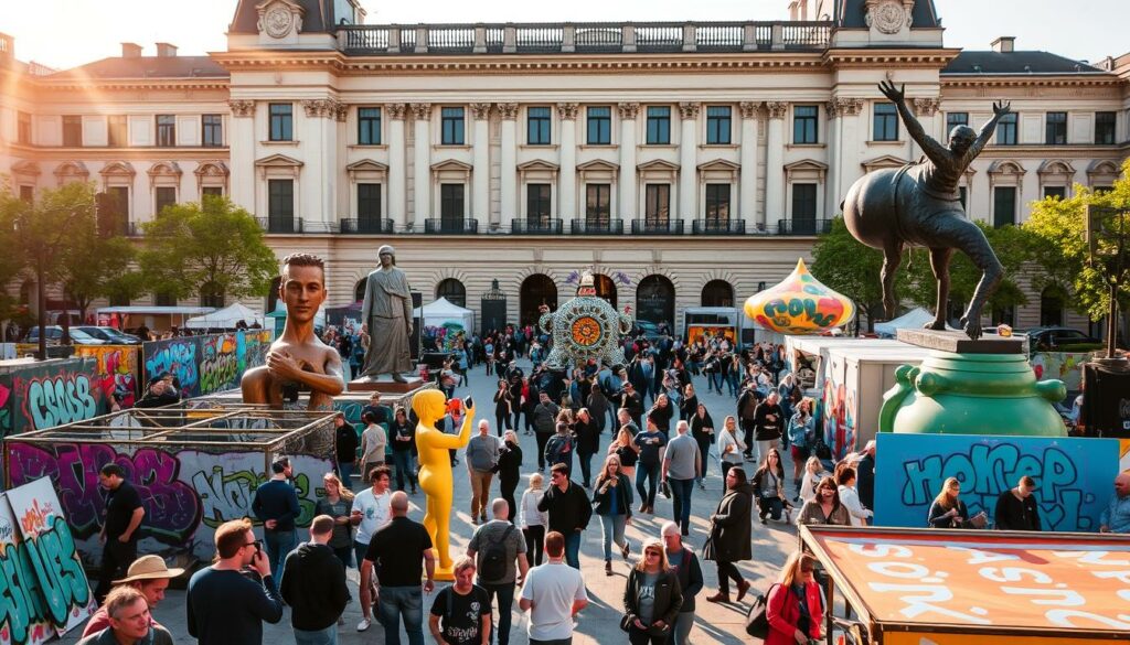 Art urbain galeries marché 2025