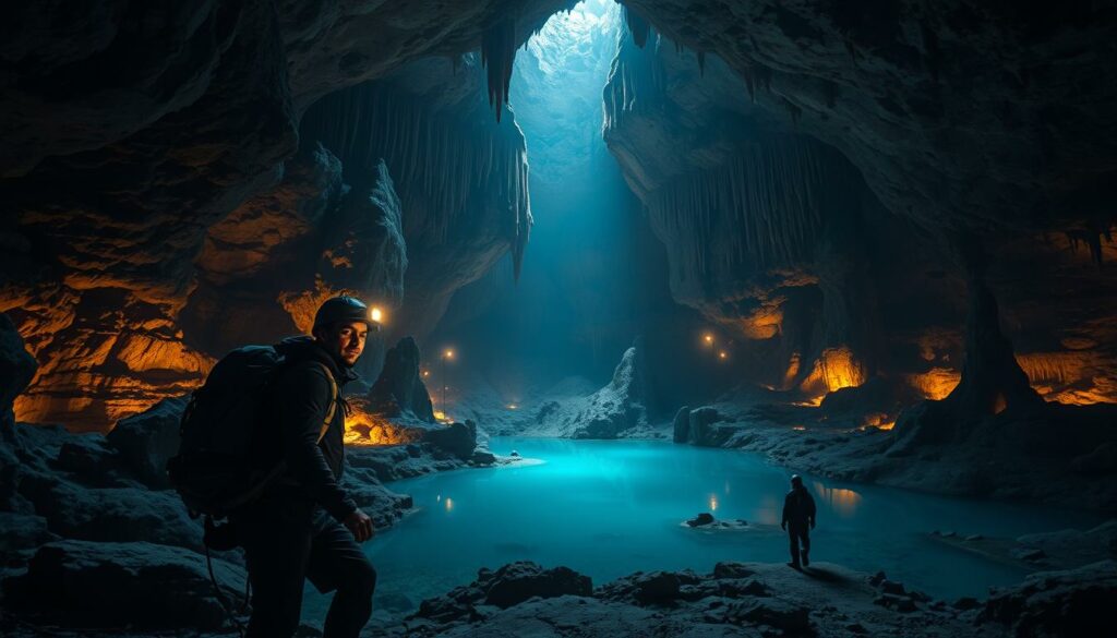 exploration grotte profondeur