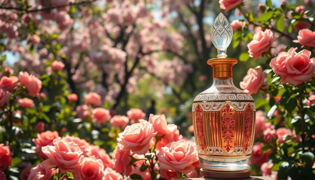 parfums printaniers jardin rose
